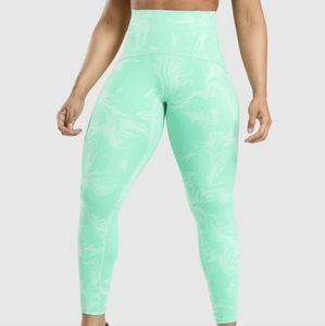 New Gymshark Waist Support Leggings- Bright Turquoise
